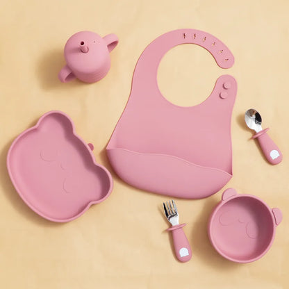Baby Bear Silicone Cutlery Set (BPA Free)