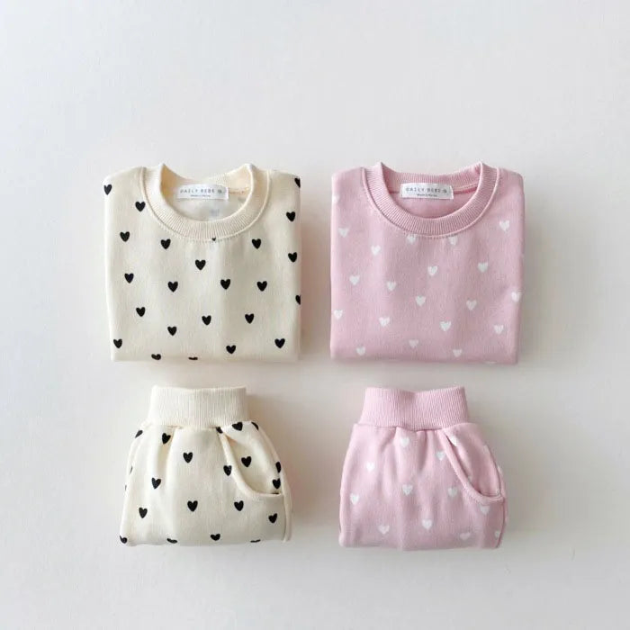 Mini Hearts 2-Piece Sweatsuit