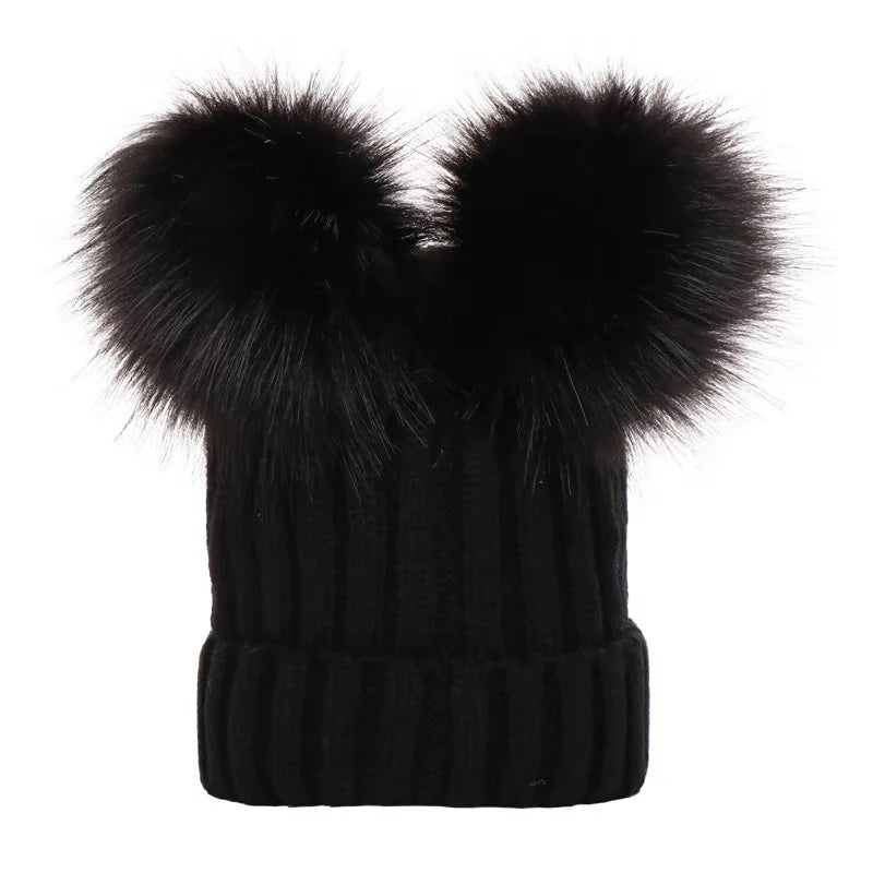 Mommy & Me Pom Pom Hat