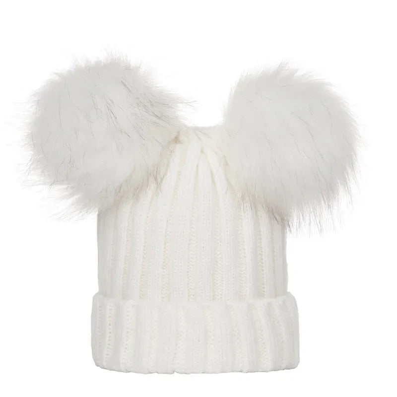 Mommy & Me Pom Pom Hat