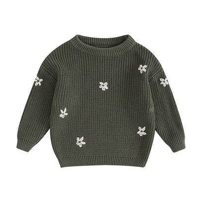 Flower Knit Sweater
