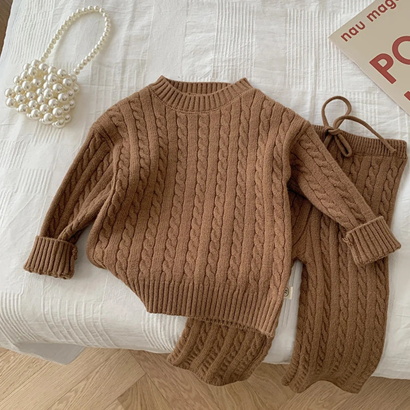 Knitted Cotton 2-Piece Set