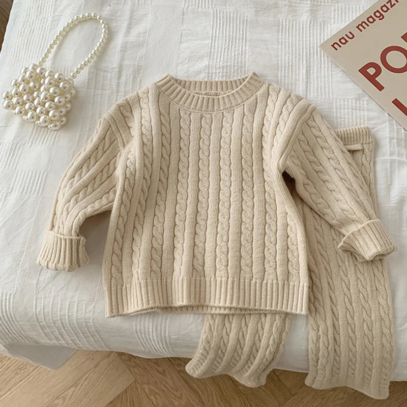 Knitted Cotton 2-Piece Set