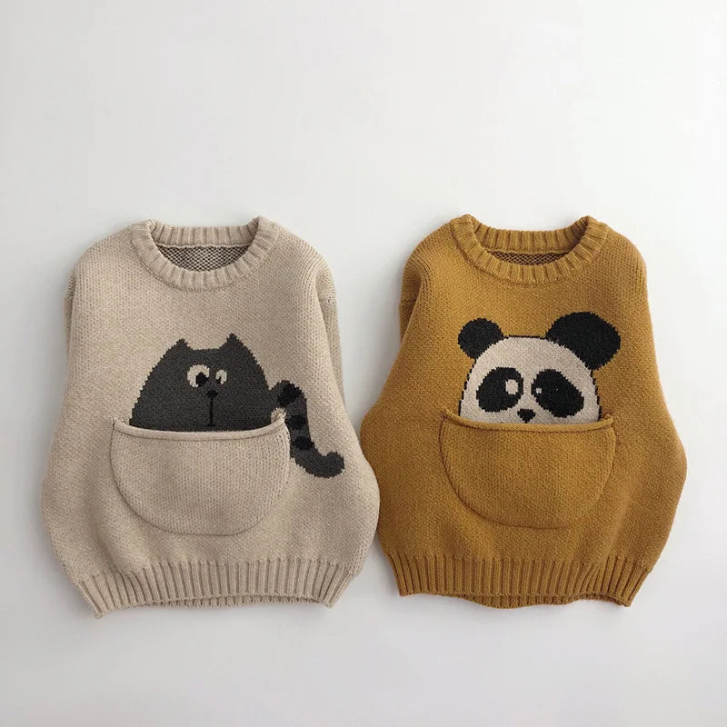 Animal Pocket Sweater