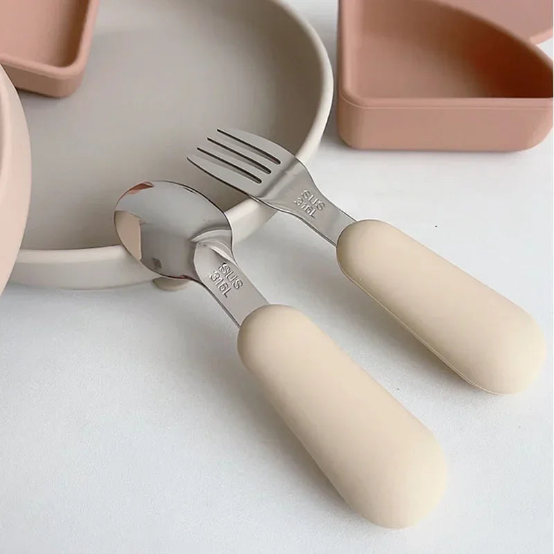 Baby Silicone Cutlery Set