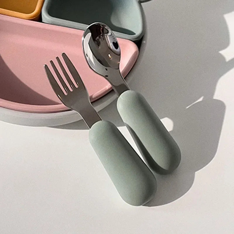 Baby Silicone Cutlery Set