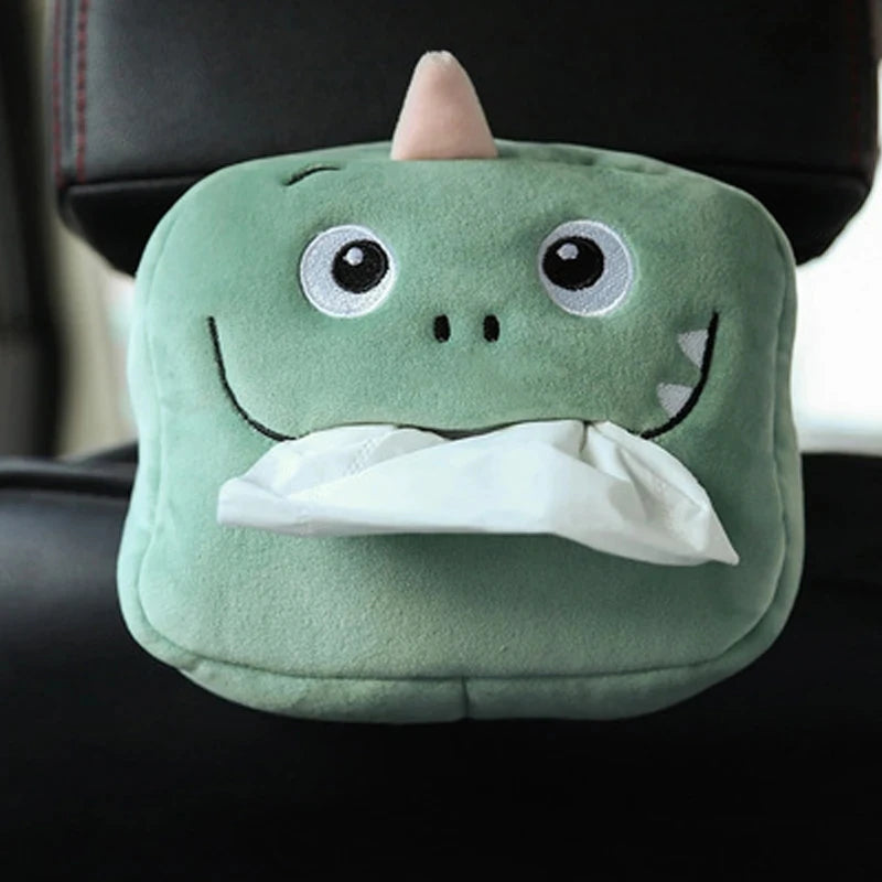 Plush Car Seat Tissue Holder