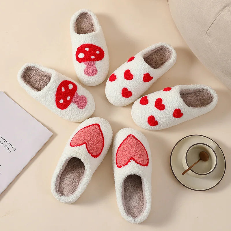 Red Love Slippers