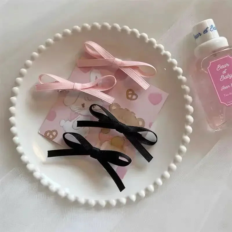 Ribbon Bow Hair Clips