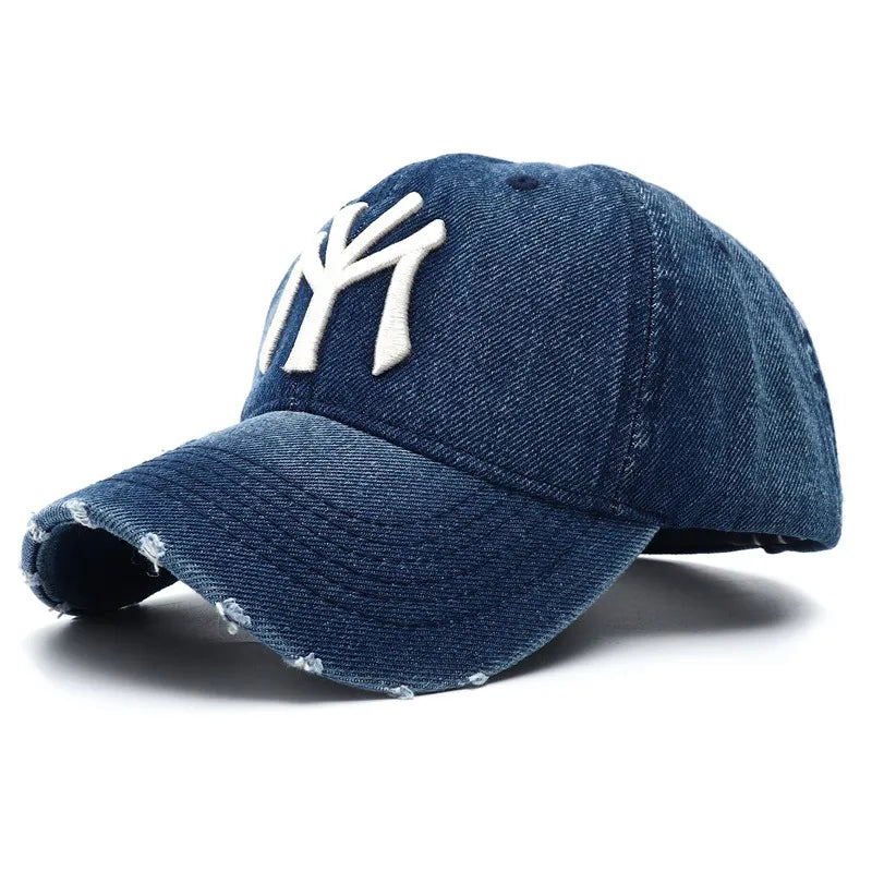 Washed Denim Baseball Hat