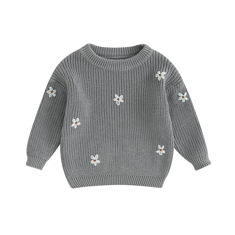 Flower Knit Sweater