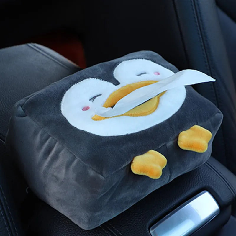 Plush Car Seat Tissue Holder