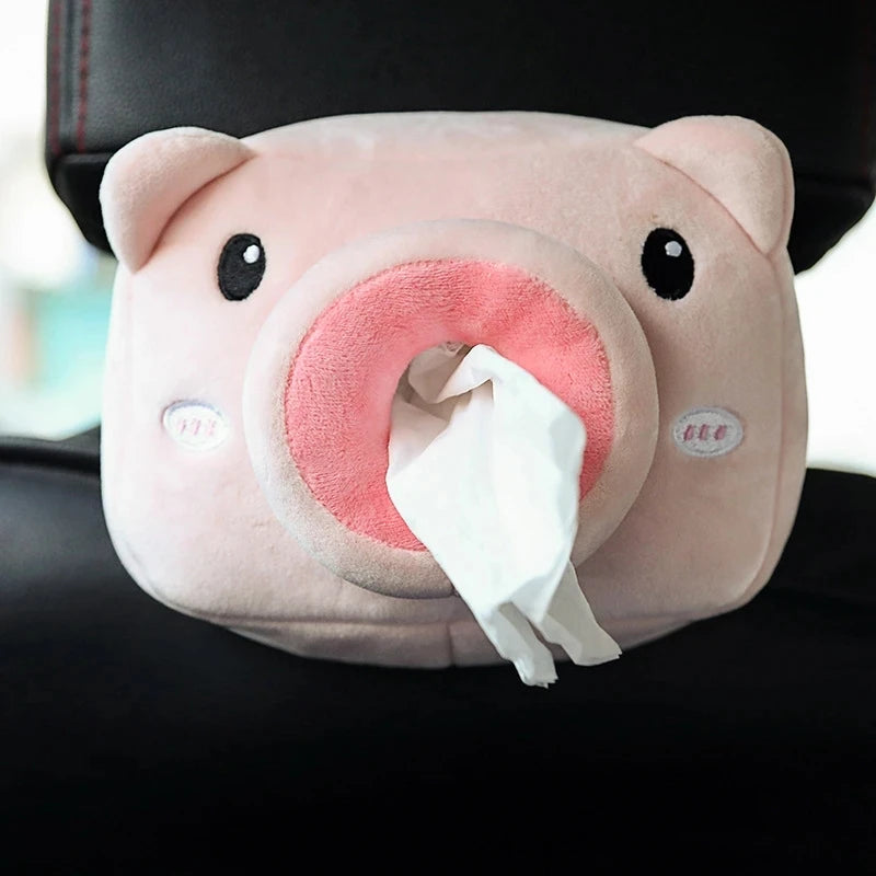 Plush Car Seat Tissue Holder