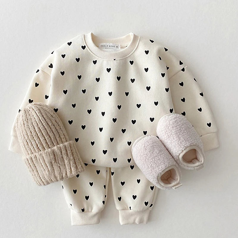 Mini Hearts 2-Piece Sweatsuit