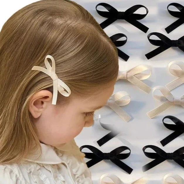 Ribbon Bow Hair Clips