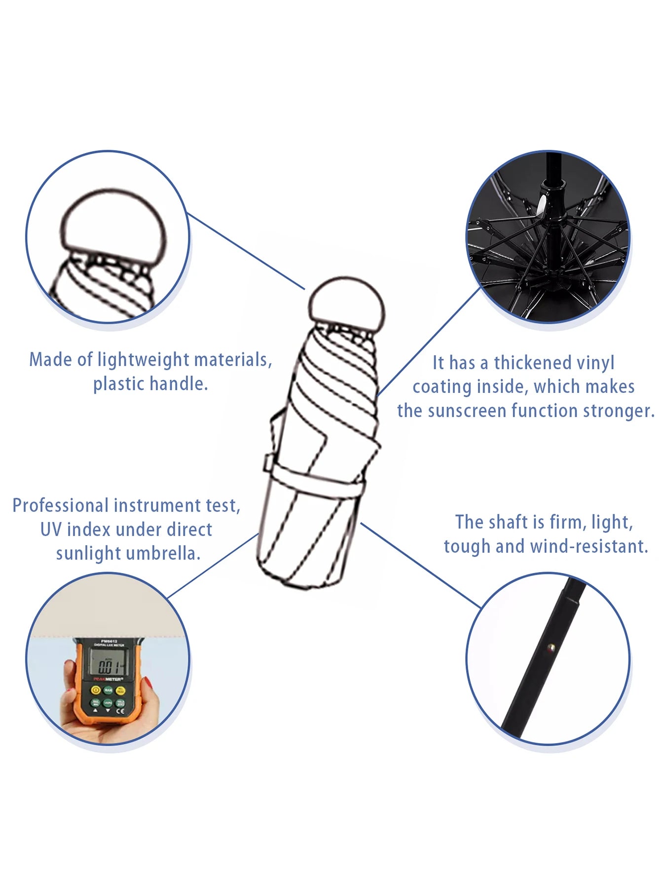 Ultralight And Compact Portable Umbrella