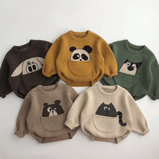 Animal Pocket Sweater