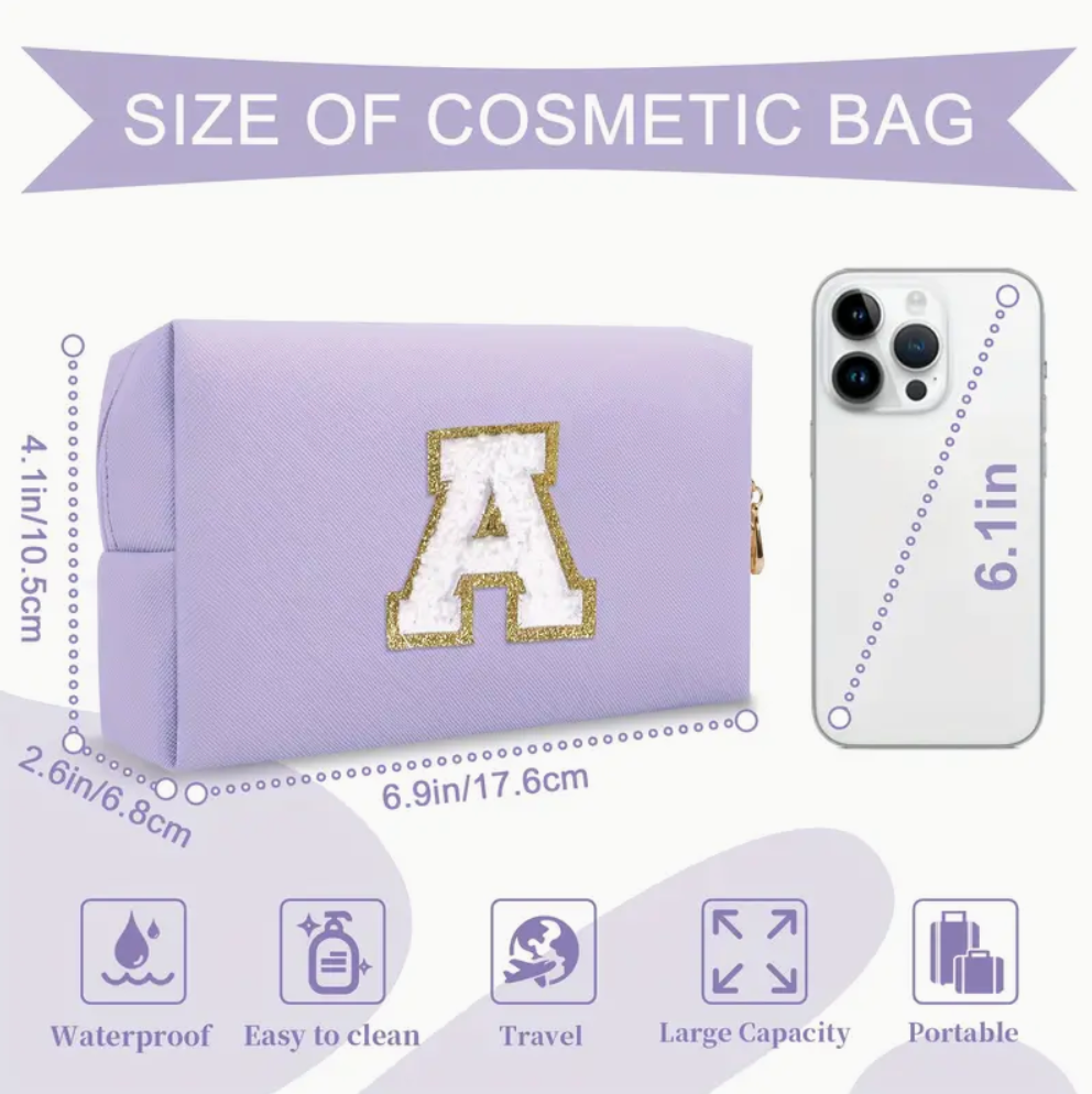 Initial Purple Patch Pouch