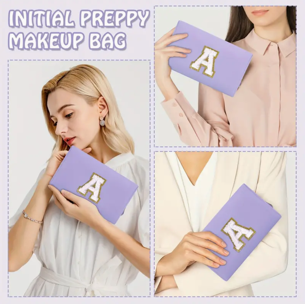 Initial Purple Patch Pouch