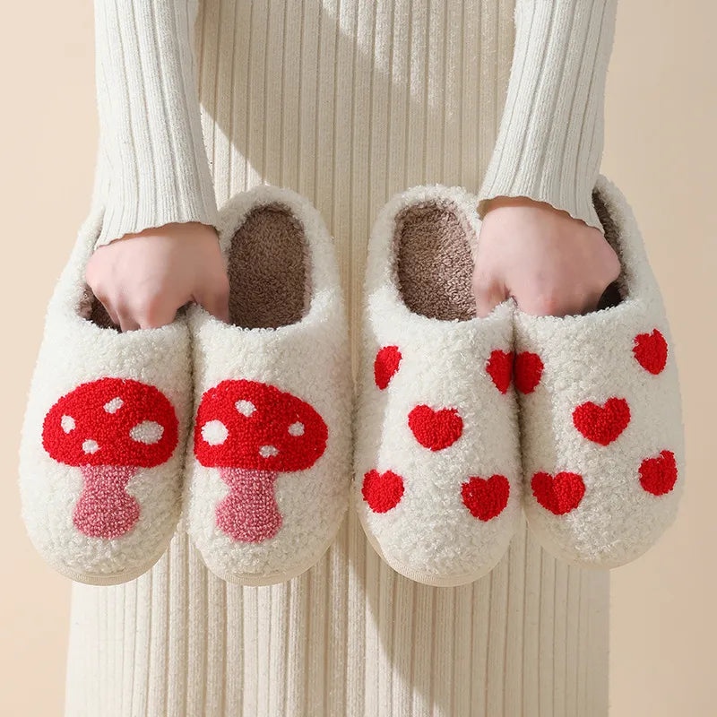 Red Love Slippers