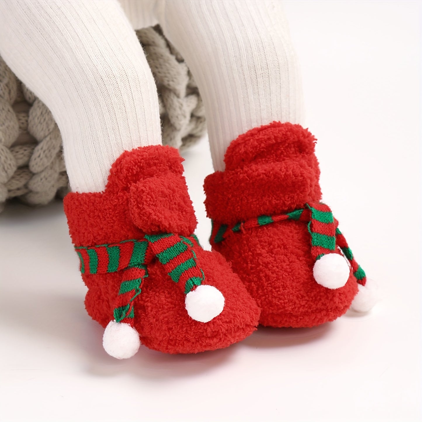 Winter Baby Scarf Slippers