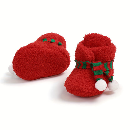 Winter Baby Scarf Slippers