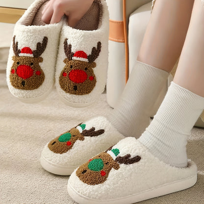 Oh Deer Plush Slippers