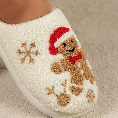 Gingerbread Plush Slippers