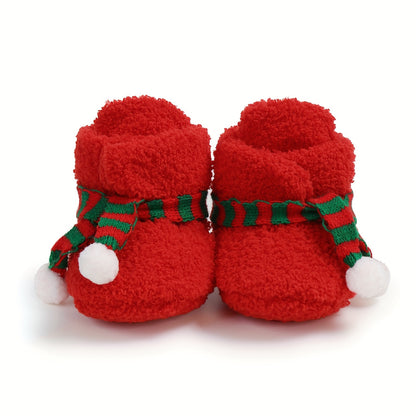 Winter Baby Scarf Slippers