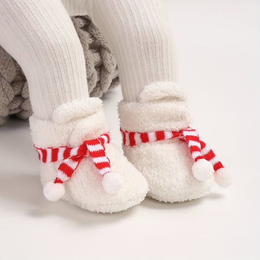 Winter Baby Scarf Slippers