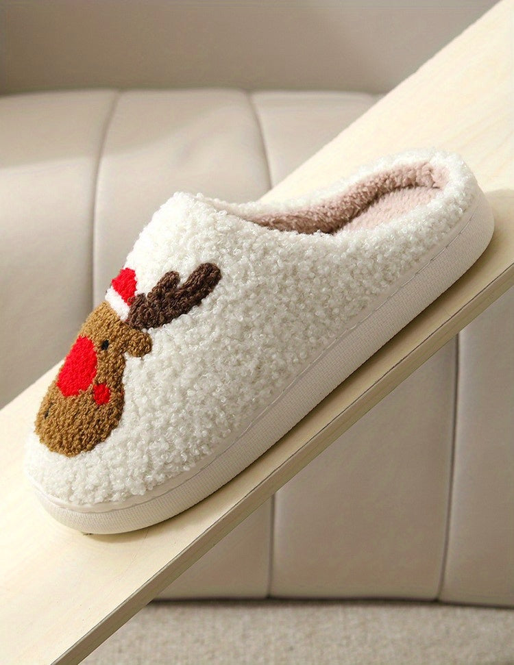 Oh Deer Plush Slippers