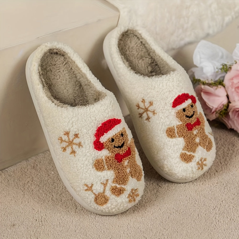 Gingerbread Plush Slippers