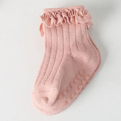 4 Pairs of Baby Cotton Socks (non slip)