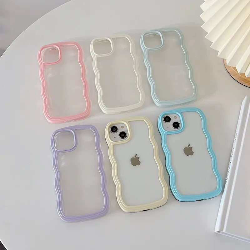 Soft Wavy Transparent Phone Case