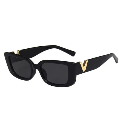 Retro V Rectangle Sunglasses