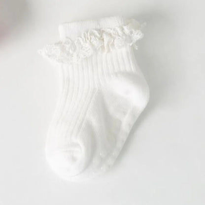 4 Pairs of Baby Cotton Socks (non slip)