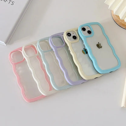 Soft Wavy Transparent Phone Case