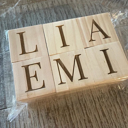 Personalized Wooden Name Blocks