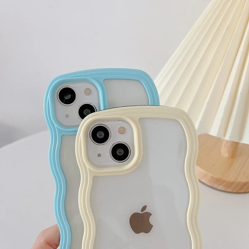 Soft Wavy Transparent Phone Case