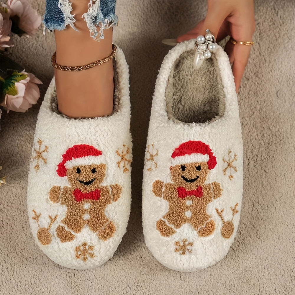 Gingerbread Plush Slippers