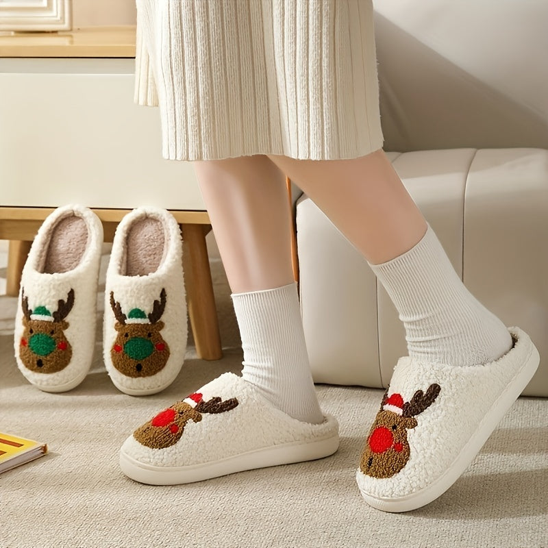 Oh Deer Plush Slippers